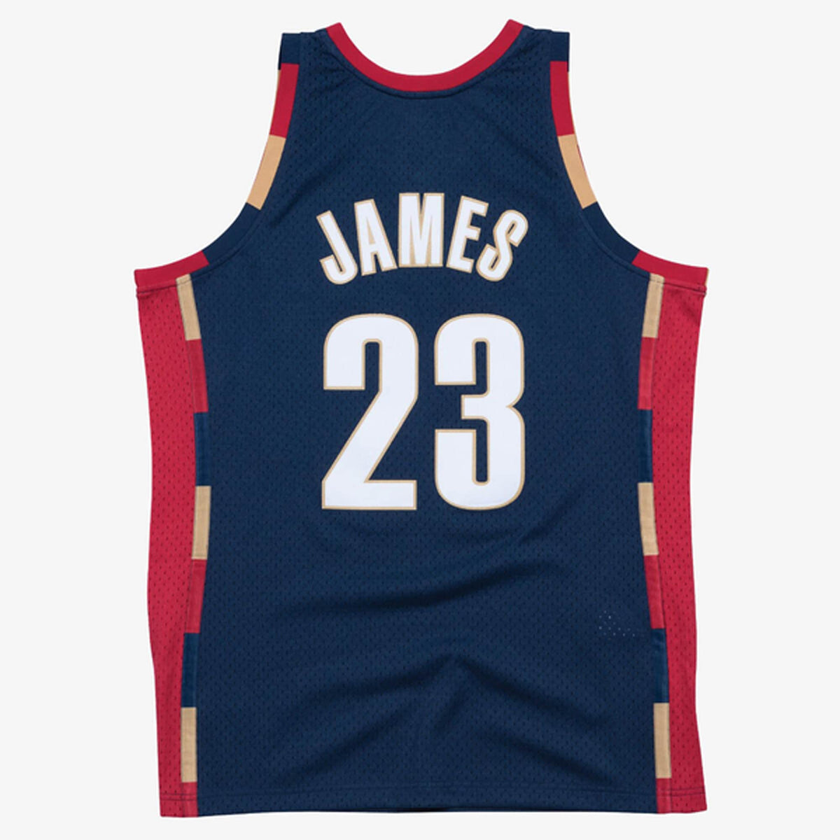 Mitchell & Ness LeBron James Navy Cleveland Cavaliers 2008-09 Hardwood Classics Swingman Jersey product image 3, provided