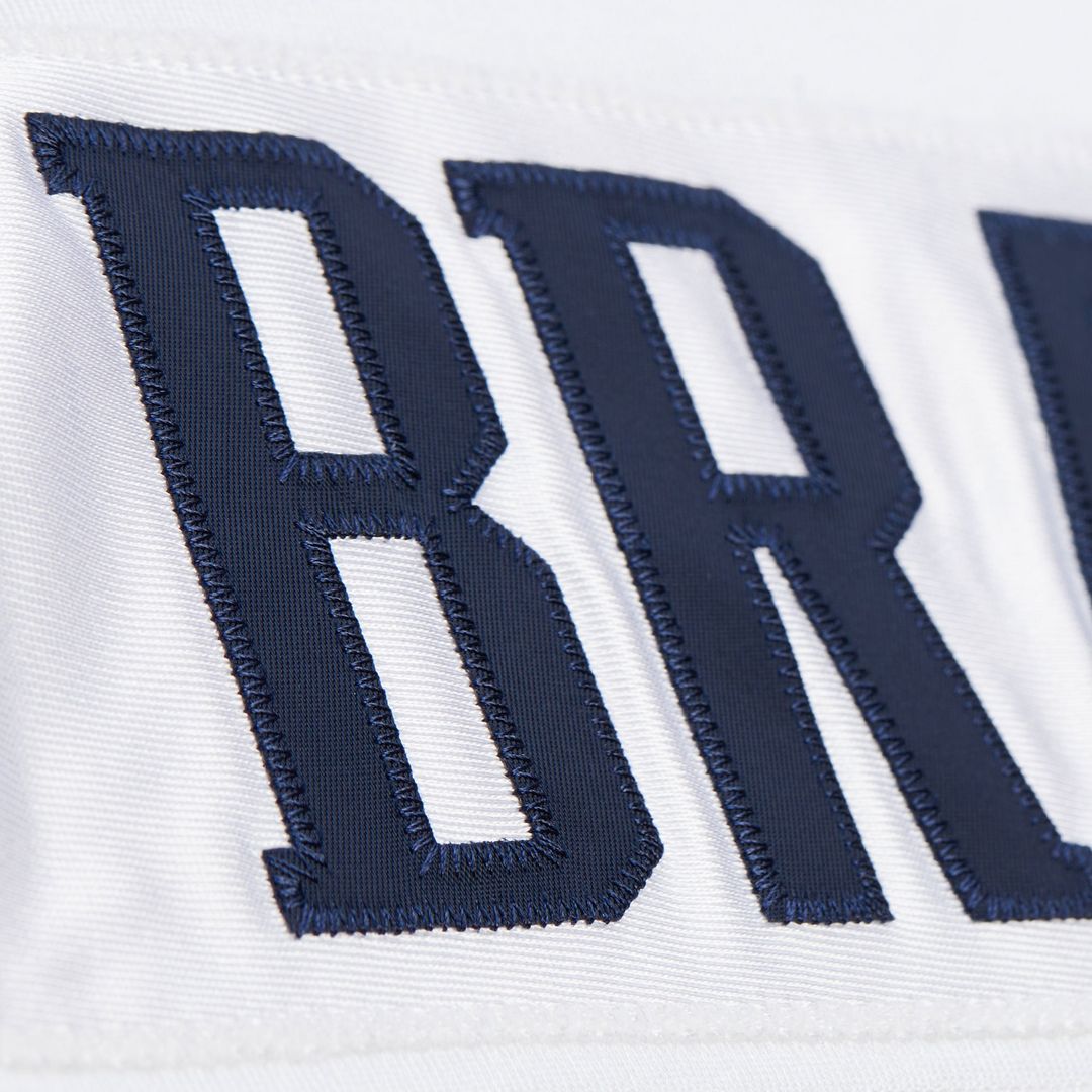 New England Patriots Tom Brady Mitchell & Ness Navy Super Bowl XXXVI Authentic Throwback Jersey product image 29, provided