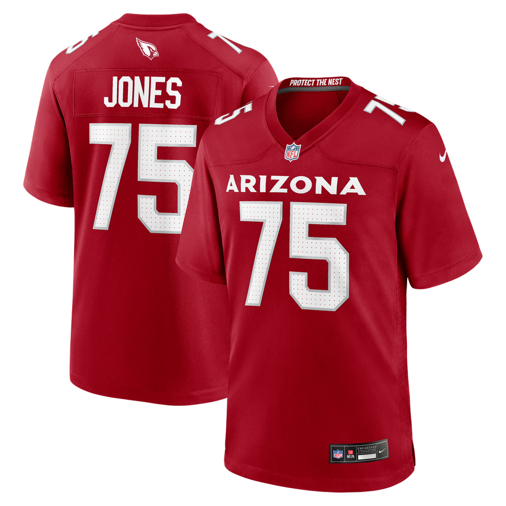 Arizona Cardinals Christian Jones Nike Cardinal Team Game Jersey product image 1, provided for visual reference and product