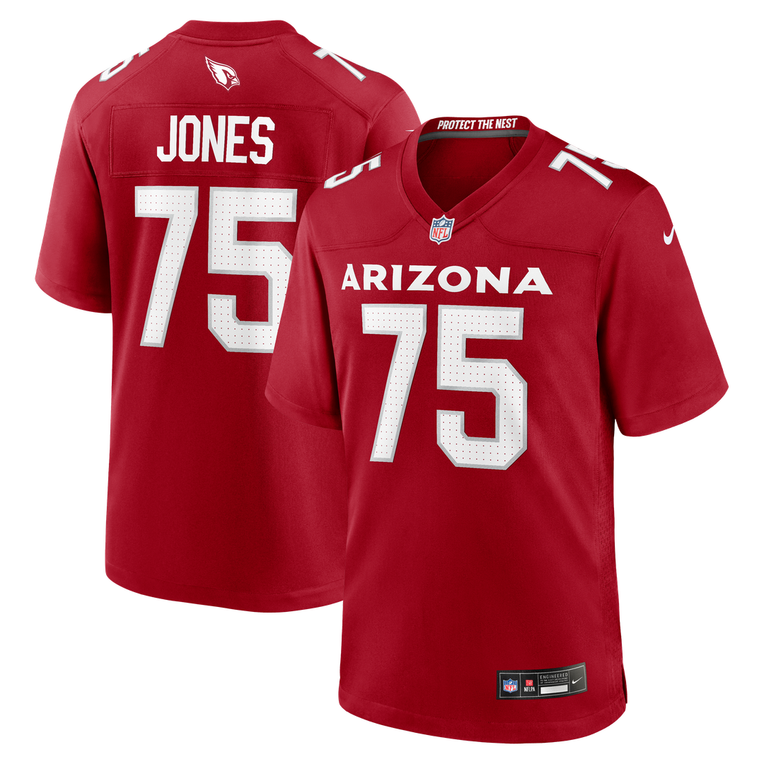 Arizona Cardinals Christian Jones Nike Cardinal Team Game Jersey product image 1, provided for visual reference and product
