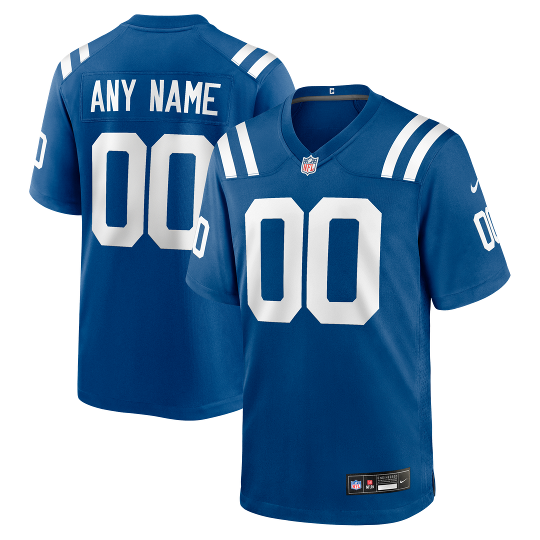 Nike Indianapolis Colts Royal Custom Game Jersey product image 9, provided for visual reference and product detail review