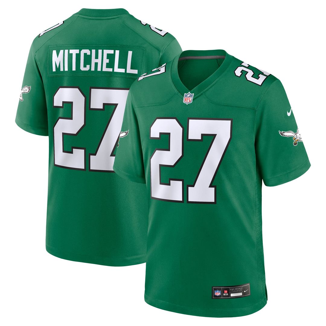 Philadelphia Eagles Quinyon Mitchell Nike Midnight Green Team Game Jersey product image 13, provided for visual reference