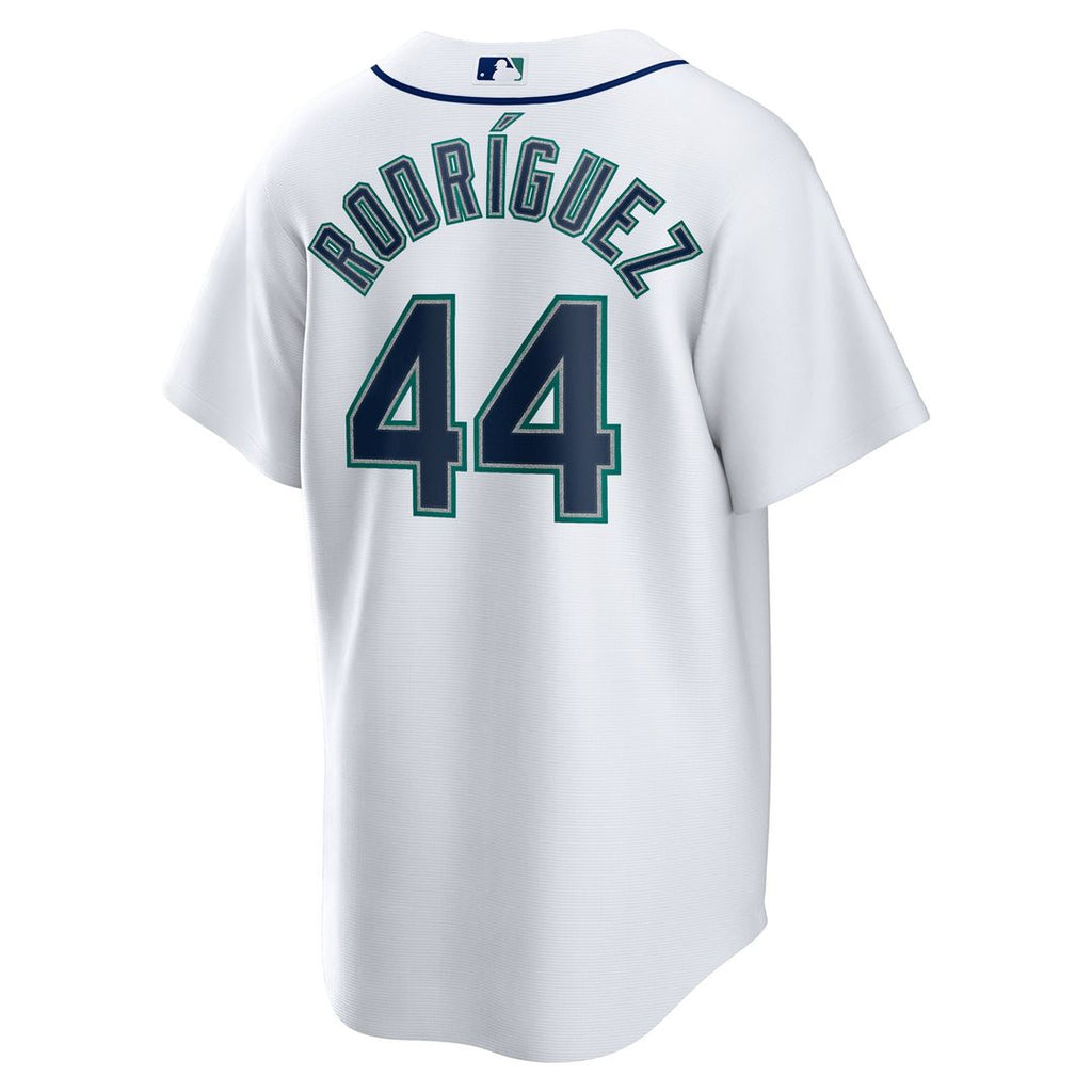 Seattle Mariners Julio Rodriguez Nike White Home Replica Player Jersey product image 3, provided for visual reference and