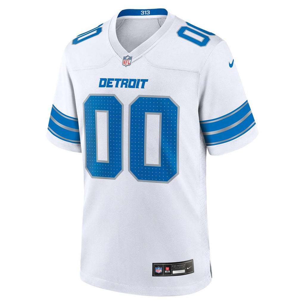 Detroit Lions Nike White Custom Game Jersey product image 2, provided for visual reference and product detail review