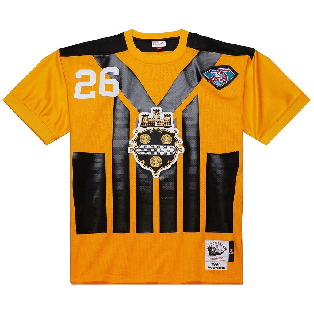 Pittsburgh Steelers 1994 Rod Woodson Mitchell & Ness Gold Authentic Throwback Retired Player Jersey product image 2,