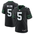 New York Jets Garrett Wilson Nike Legacy Black Alternate Game Jersey product image 1, provided for visual reference and