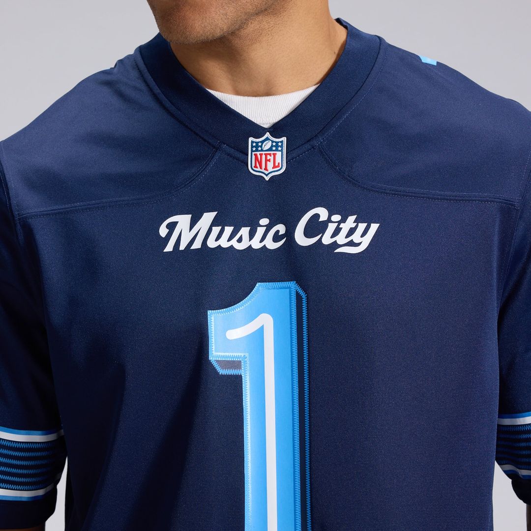 Tennessee Titans Cameron Ward Nike Navy 2026 Rivalries Collection Game Jersey product image 8, provided for visual reference