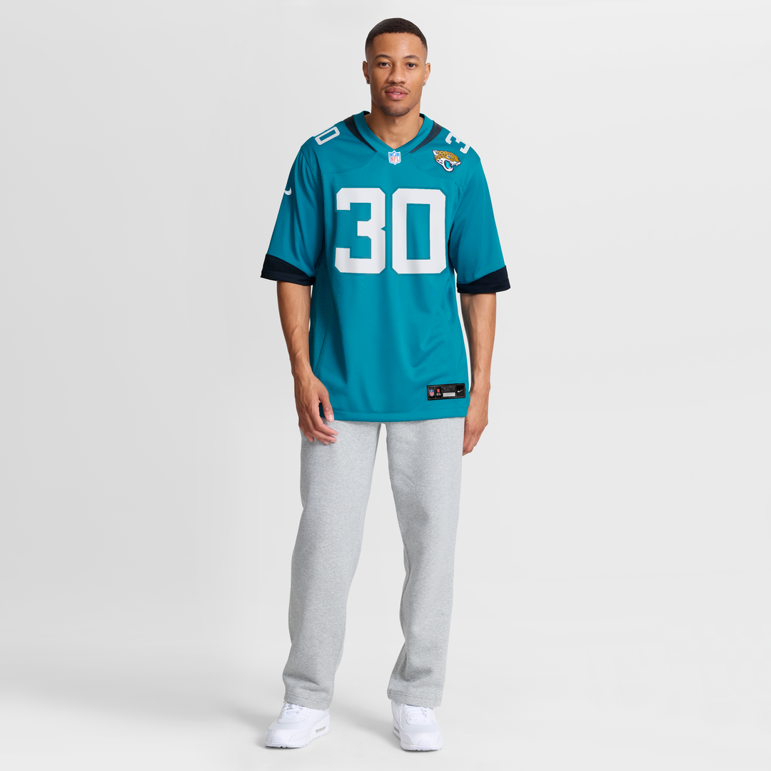 Jacksonville Jaguars Montaric Brown Nike Teal Game Player Jersey product image 7, provided for visual reference and product