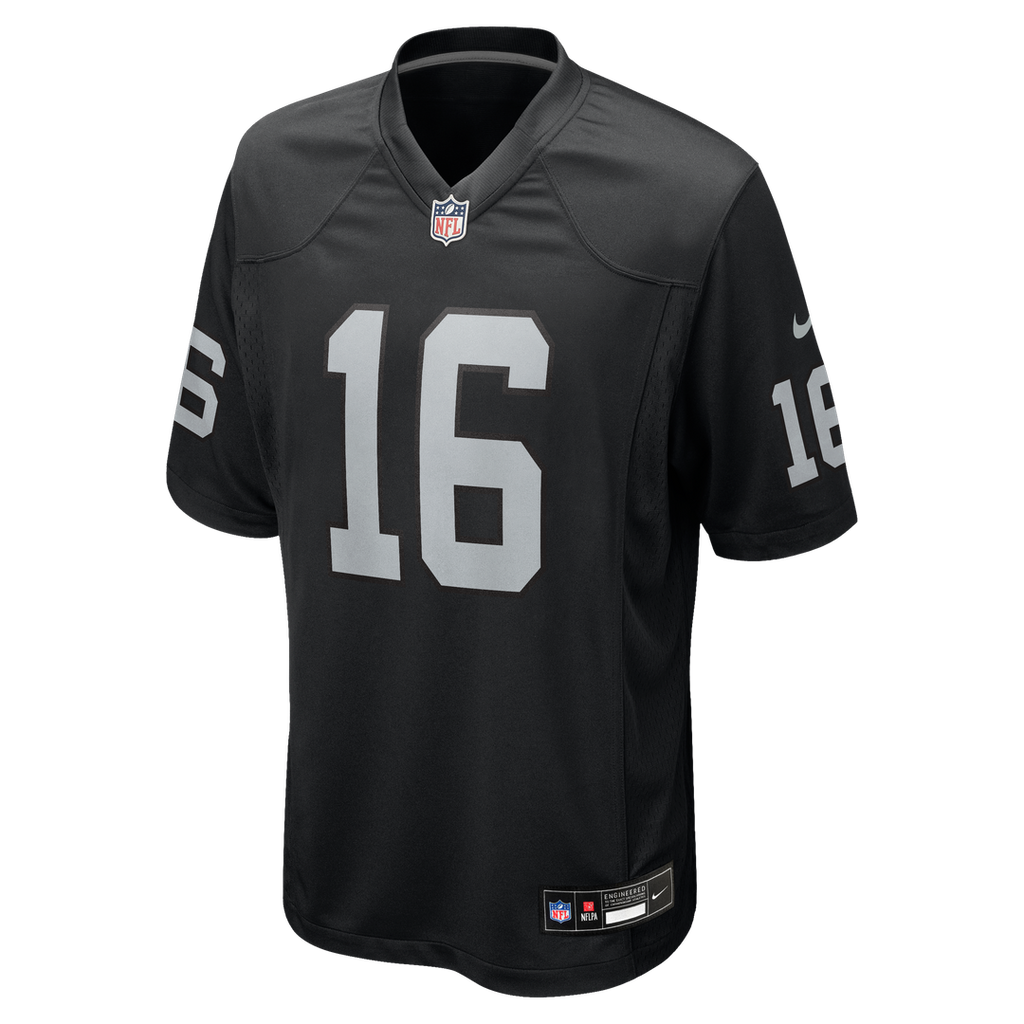 Las Vegas Raiders Jim Plunkett Nike Black Game Retired Player Jersey product image 2, provided for visual reference and
