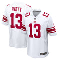 New York Giants Jalin Hyatt Nike White Game Jersey product image 1, provided for visual reference and product detail review