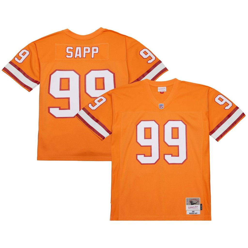 Tampa Bay Buccaneers Warren Sapp Mitchell & Ness Red 2002 Legacy Replica Jersey product image 15, provided for visual