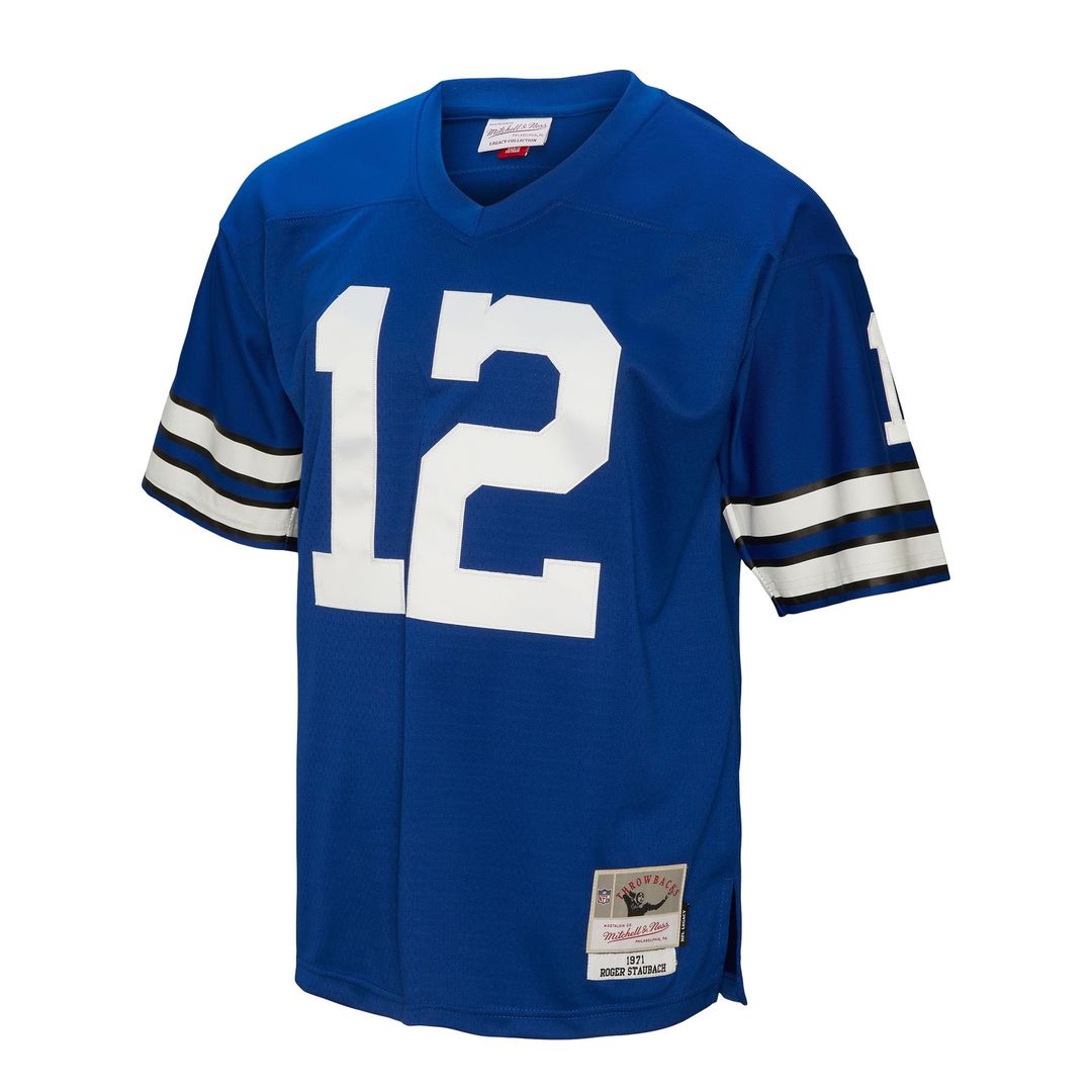 Dallas Cowboys Roger Staubach Mitchell & Ness Royal Legacy Replica Jersey product image 2, provided for visual reference and