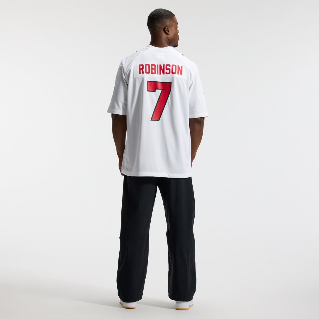 Atlanta Falcons Bijan Robinson Nike White Game Jersey product image 15, provided for visual reference and product detail