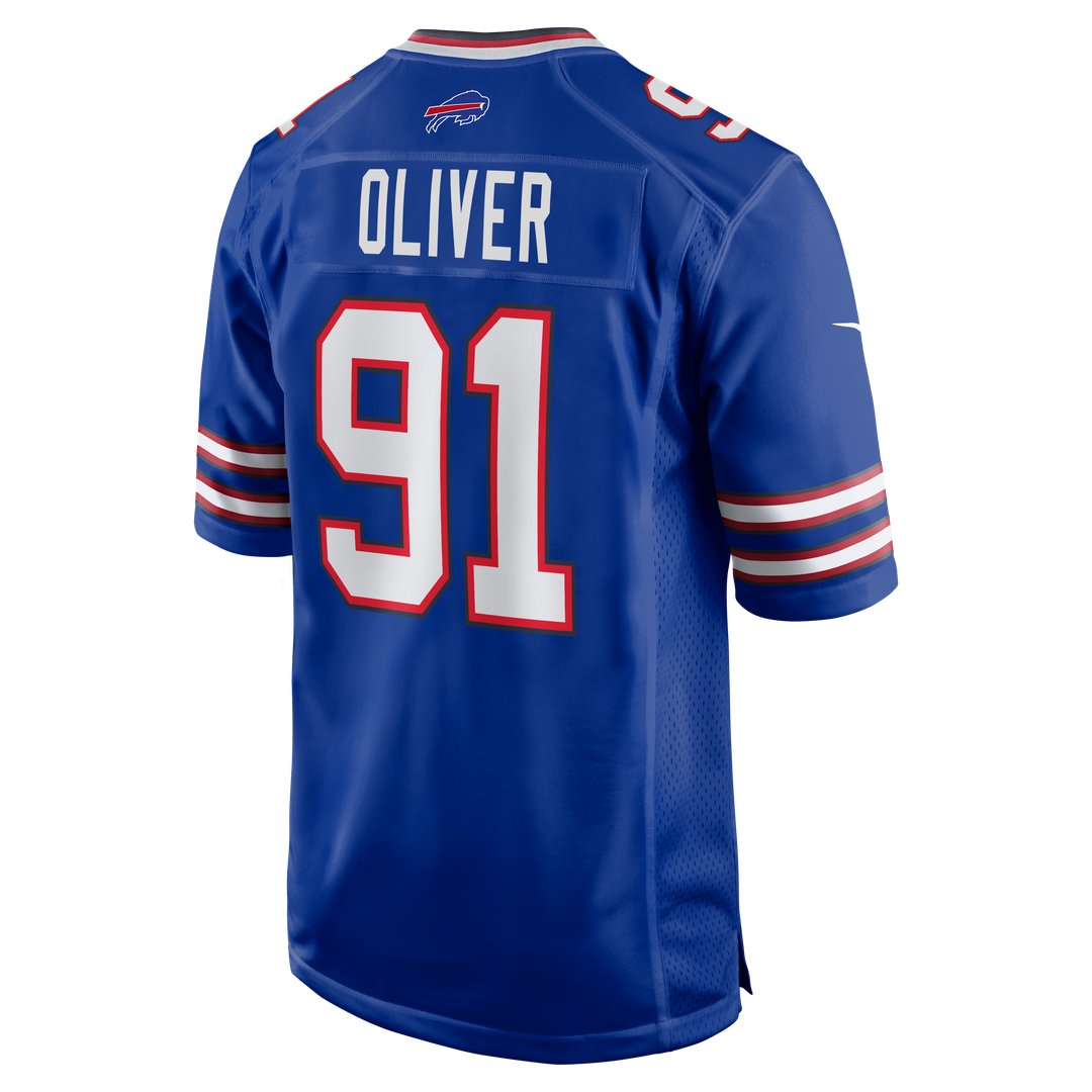 Buffalo Bills Ed Oliver Nike Royal Team Game Player Jersey product image 3, provided for visual reference and product detail