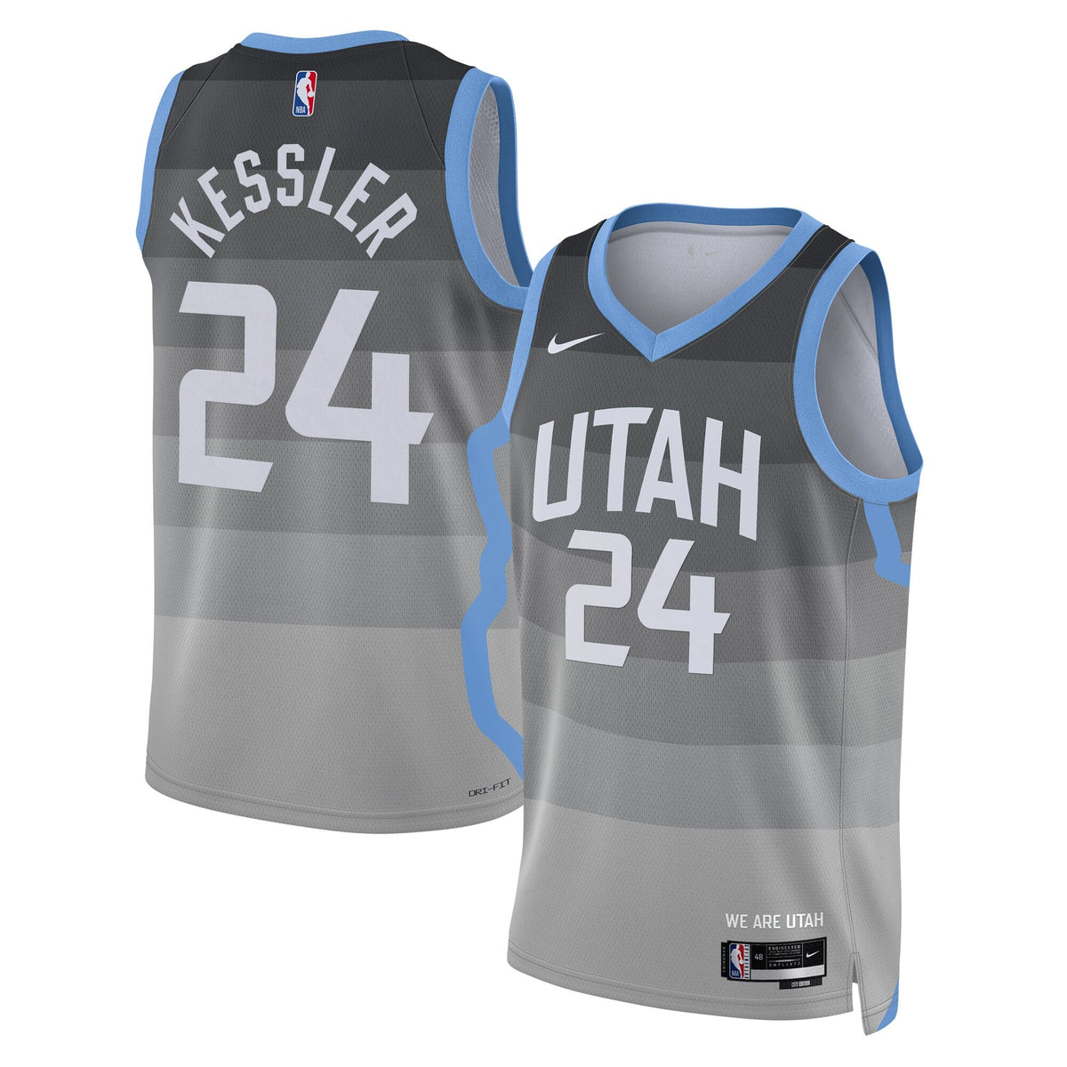 Utah Jazz Nike 2025/26 City Edition Swingman Jersey - Gray product image 2
