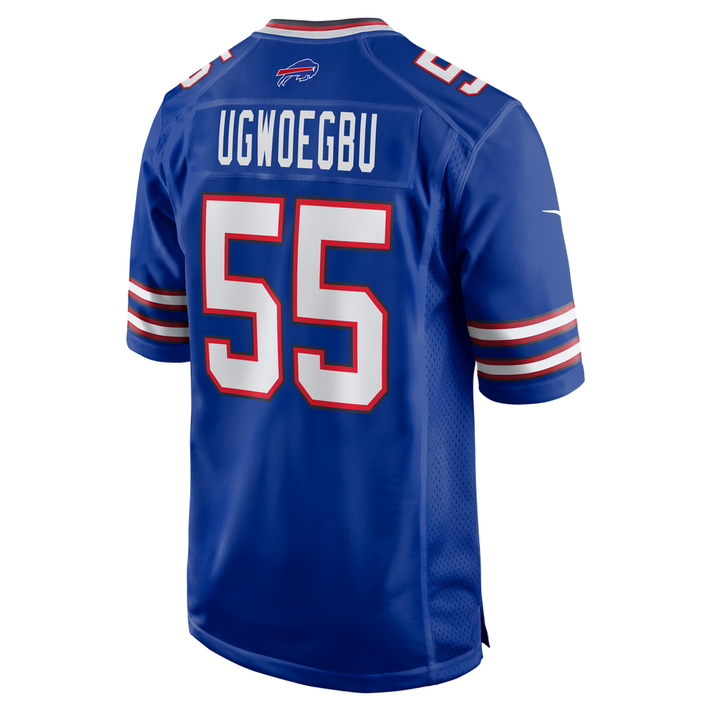 Buffalo Bills David Ugwoegbu Nike Royal Game Jersey product image 3, provided for visual reference and product detail review