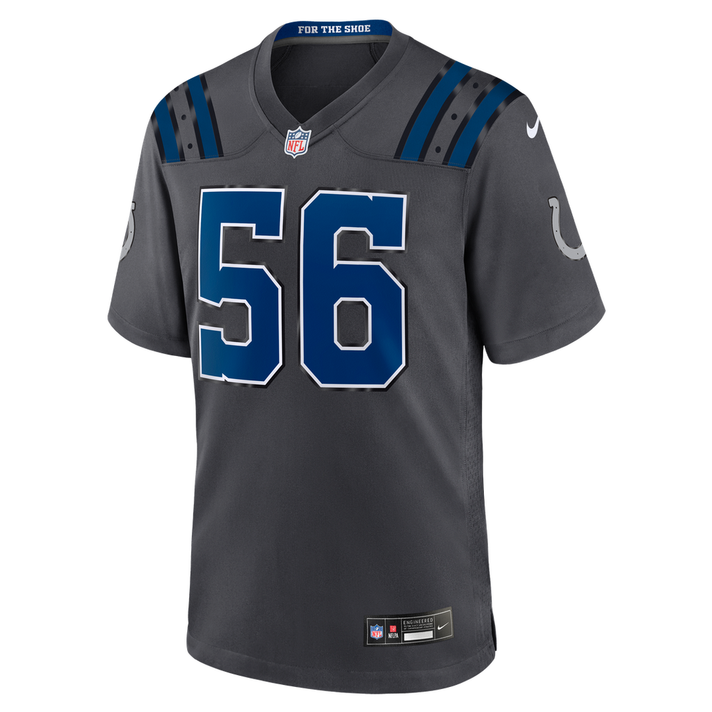 Indianapolis Colts Quenton Nelson Nike Anthracite 2026 Rivalries Collection Game Jersey product image 2, provided for visual