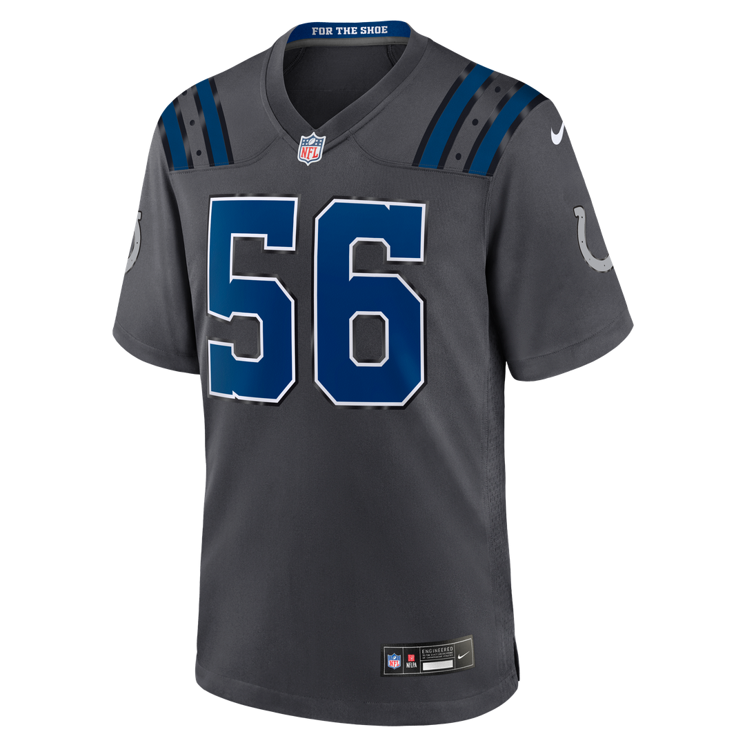 Indianapolis Colts Quenton Nelson Nike Anthracite 2026 Rivalries Collection Game Jersey product image 2, provided for visual
