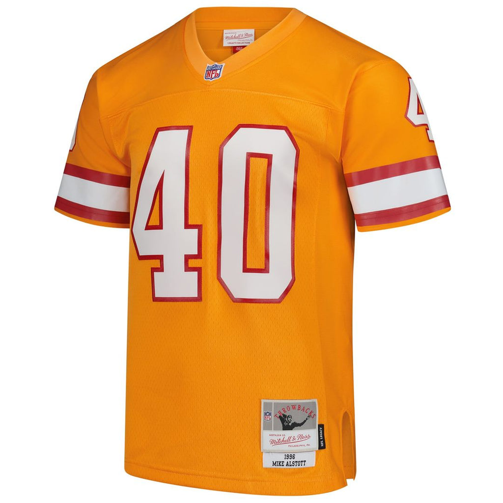 Tampa Bay Buccaneers Mike Alstott Mitchell & Ness Orange Legacy Replica Jersey product image 2, provided for visual