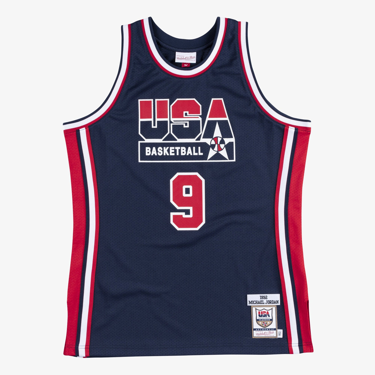 USA Basketball Mitchell & Ness Authentic Jersey Michael Jordan 1992 Navy product image 1, provided for visual reference and