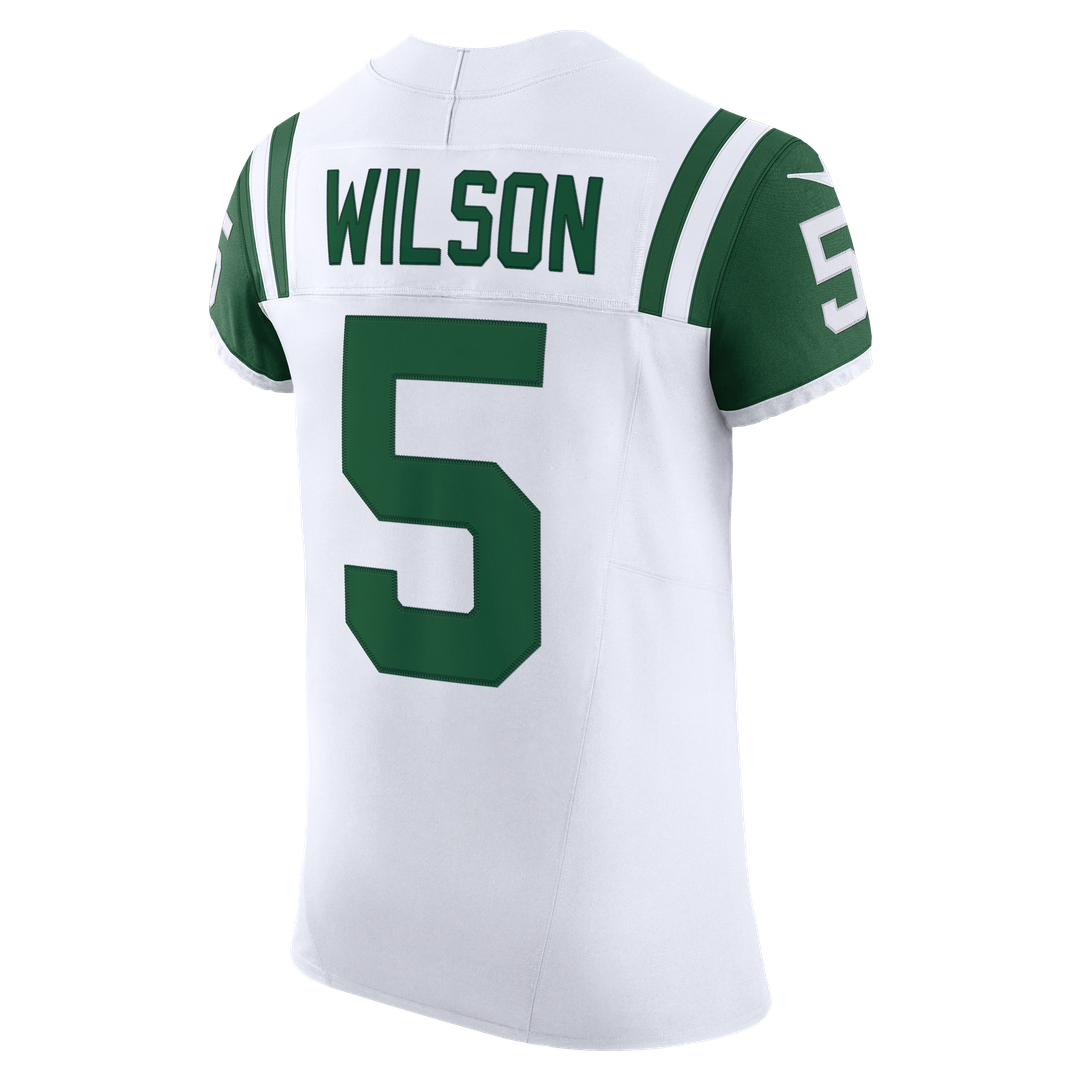 New York Jets Garrett Wilson Nike White Classic Alternate Vapor F.U.S.E. Elite Jersey product image 7, provided for visual