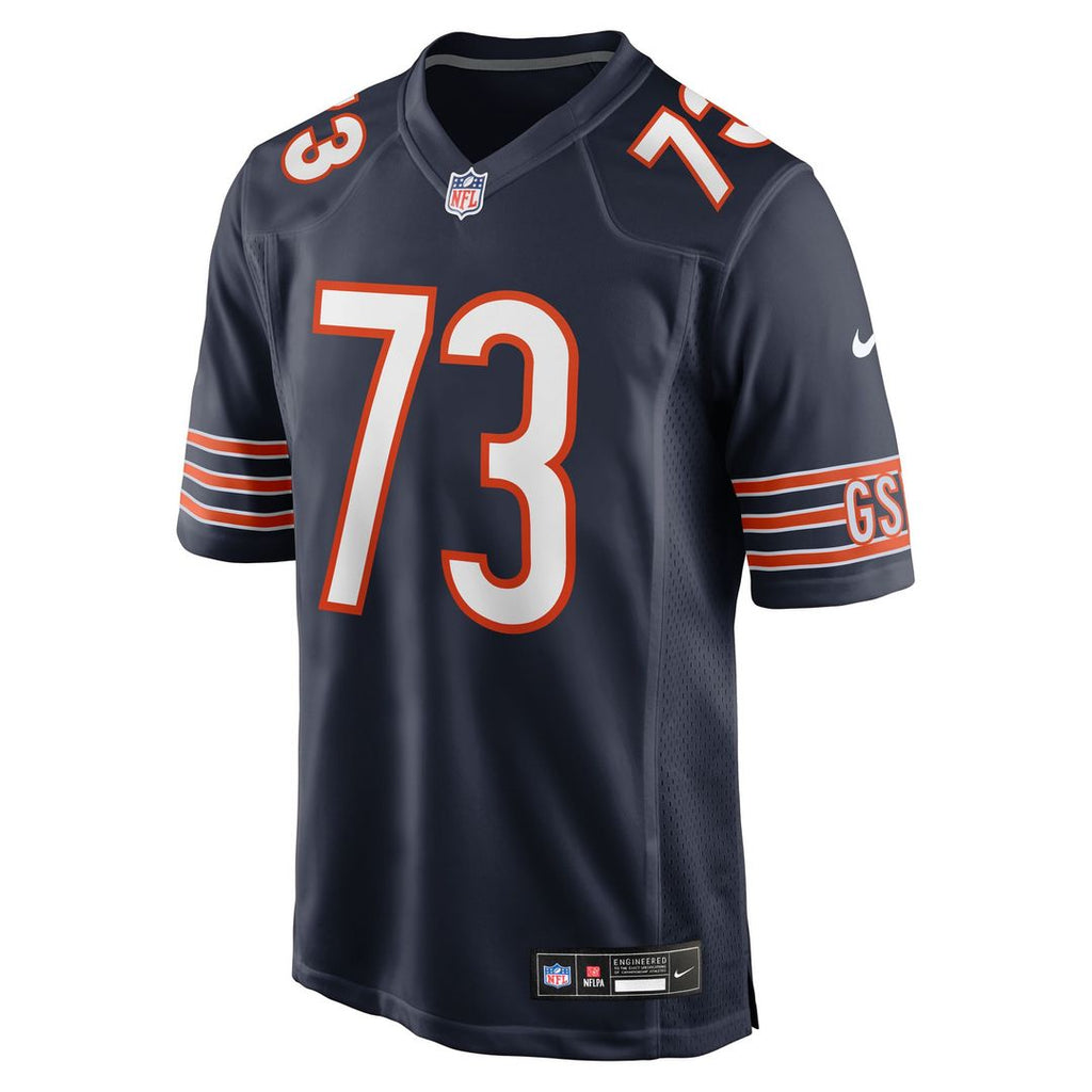 Chicago Bears Jonah Jackson Nike Navy Team Game Jersey product image 2, provided for visual reference and product detail