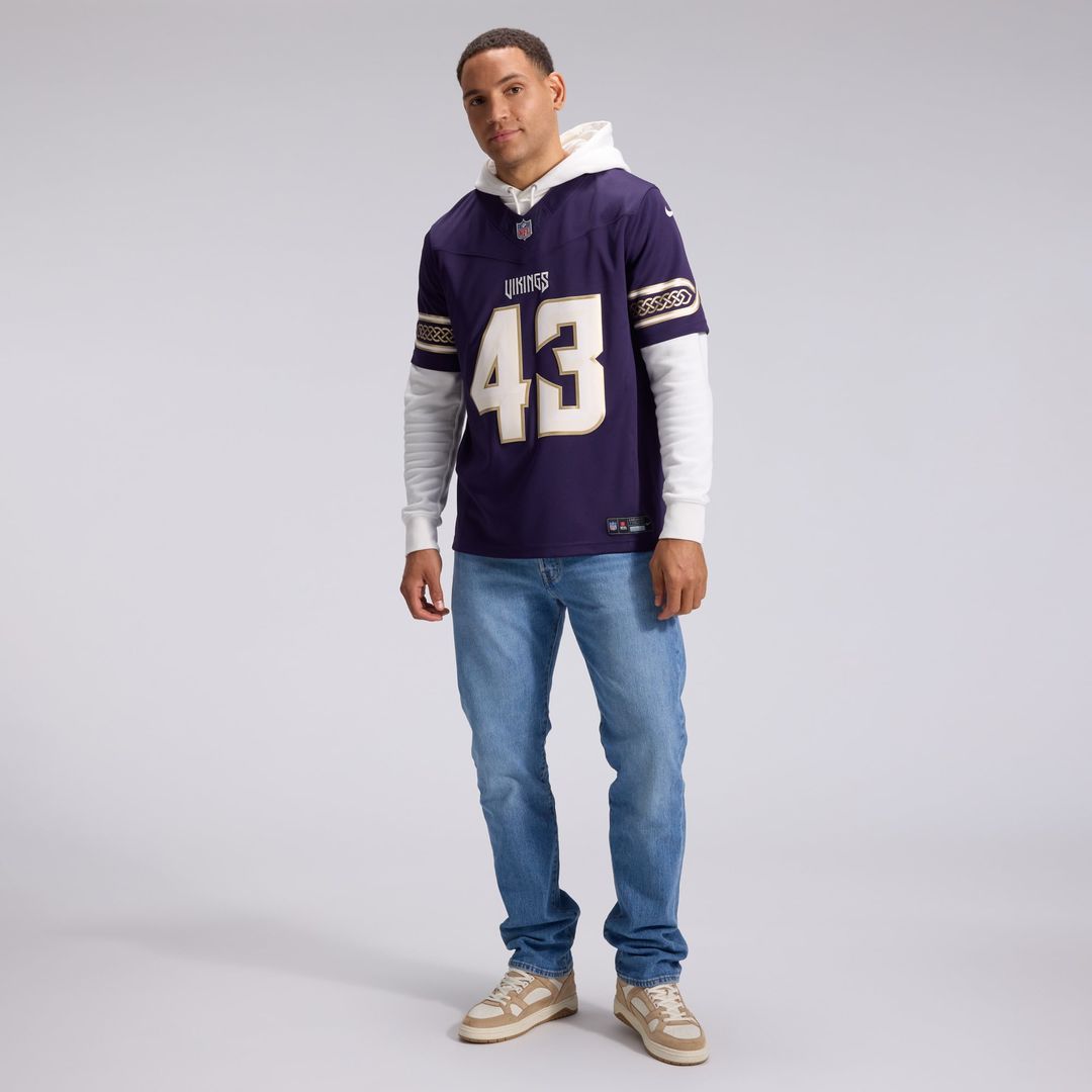 Minnesota Vikings Andrew Van Ginkel Nike Purple 2026 Rivalries Collection Stitched Limited Jersey product image 4, provided
