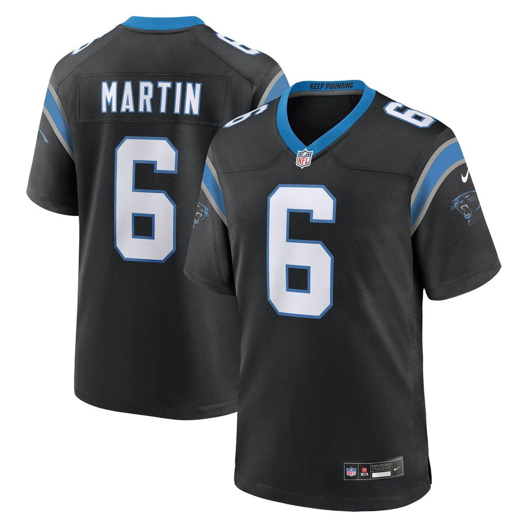 Carolina Panthers Sam Martin Nike Black Team Game Jersey product image 1, provided for visual reference and product detail