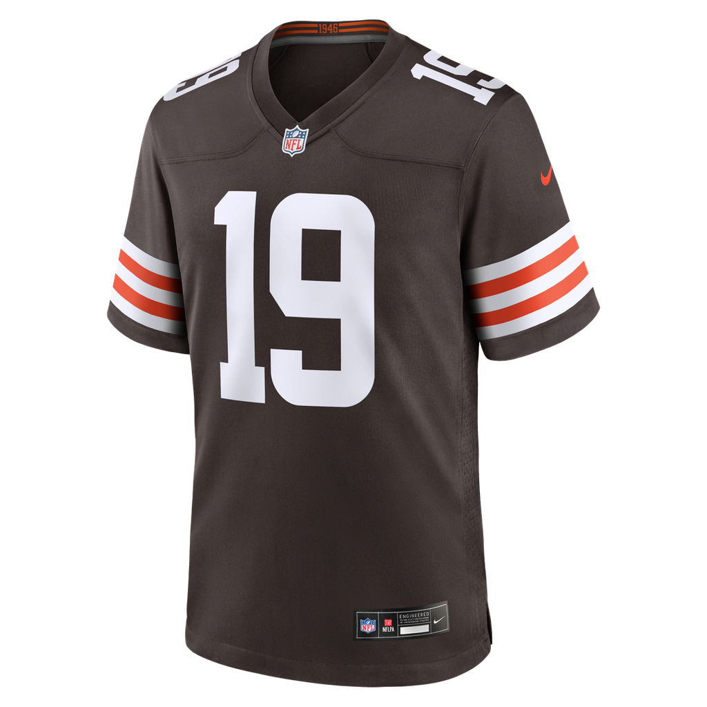 Cleveland Browns Cedric Tillman Nike Brown Game Jersey product image 2, provided for visual reference and product detail