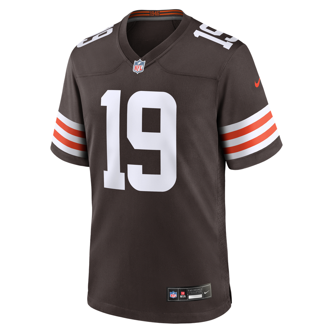 Cleveland Browns Cedric Tillman Nike Brown Game Jersey product image 2, provided for visual reference and product detail