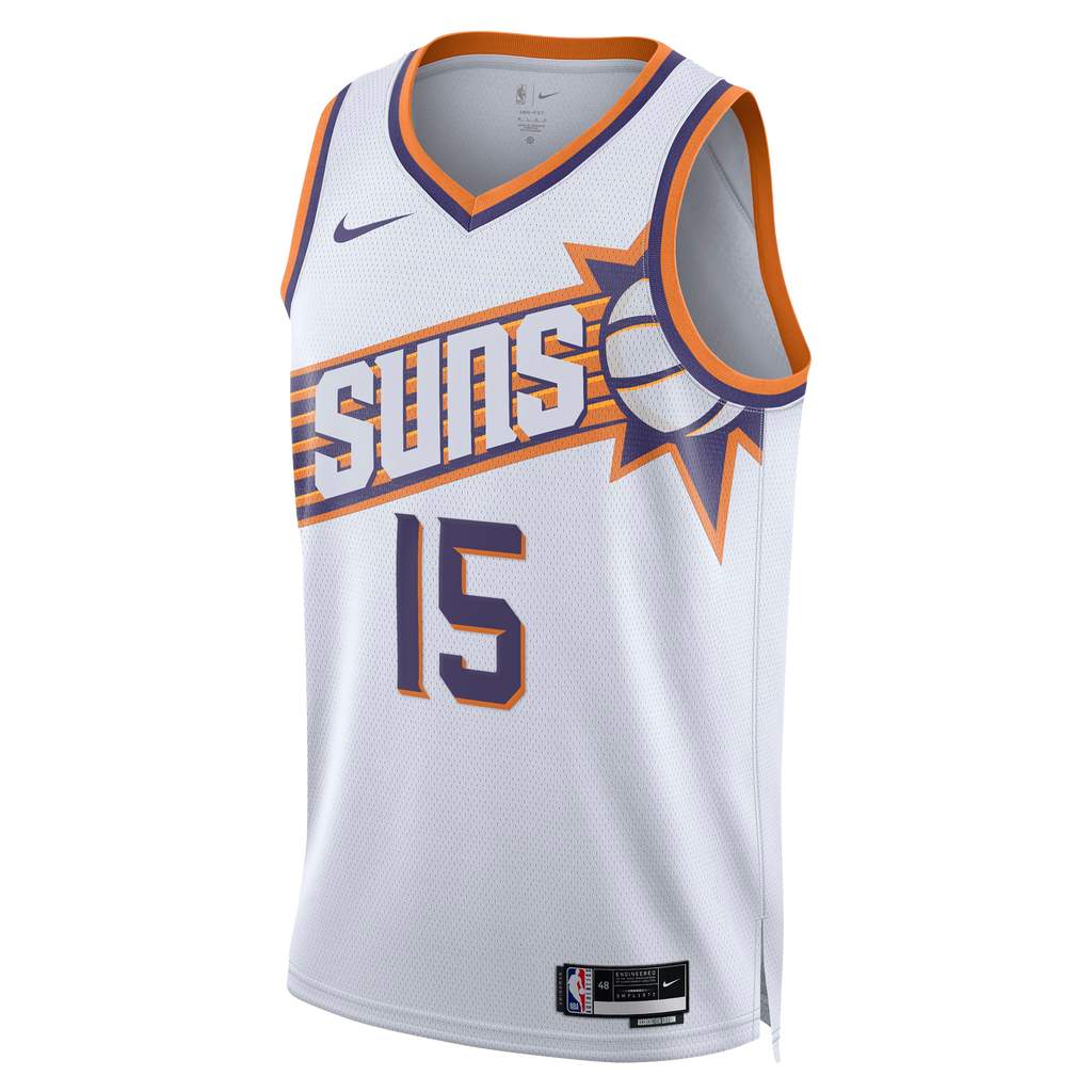 Phoenix Suns Nike Association Edition Swingman Jersey - White - Devin Booker - Unisex product image 3, provided for visual