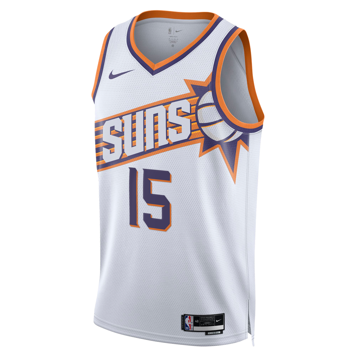 Phoenix Suns Nike Association Edition Swingman Jersey - White - Devin Booker - Unisex product image 3, provided for visual
