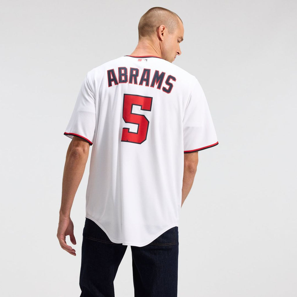 Washington Nationals CJ Abrams Nike White Home Replica Jersey product image 3, provided for visual reference and product
