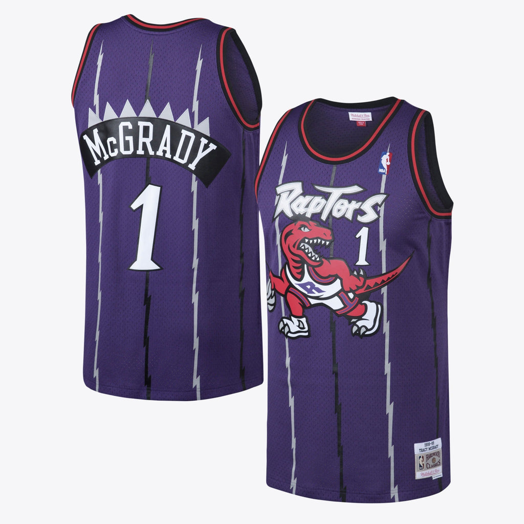 Toronto Raptors Tracy McGrady Hardwood Classics Road Swingman Jersey by Mitchell & Ness product image 1, provided for visual