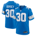Detroit Lions Khalil Dorsey Nike Blue Team Game Jersey product image 1, provided for visual reference and product detail