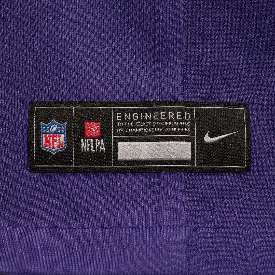 Baltimore Ravens Steve McNair Nike Purple Game Retired Player Jersey product image 6, provided for visual reference and
