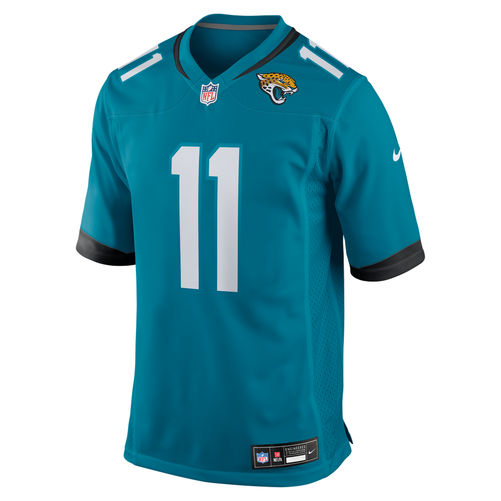 Jacksonville Jaguars Parker Washington Nike Teal Team Game Jersey product image 2, provided for visual reference and product