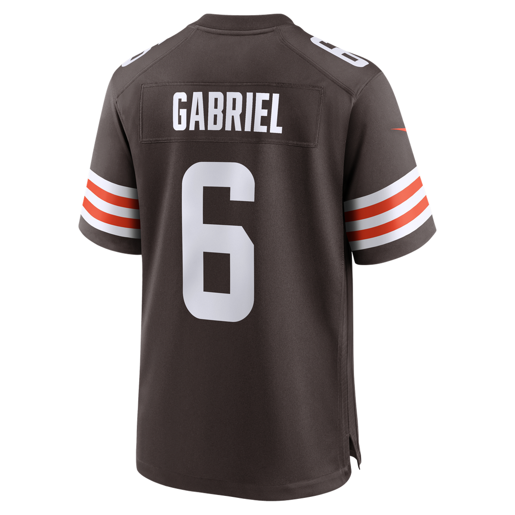 Cleveland Browns Dillon Gabriel Nike Brown Team Game Jersey product image 5, provided for visual reference and product