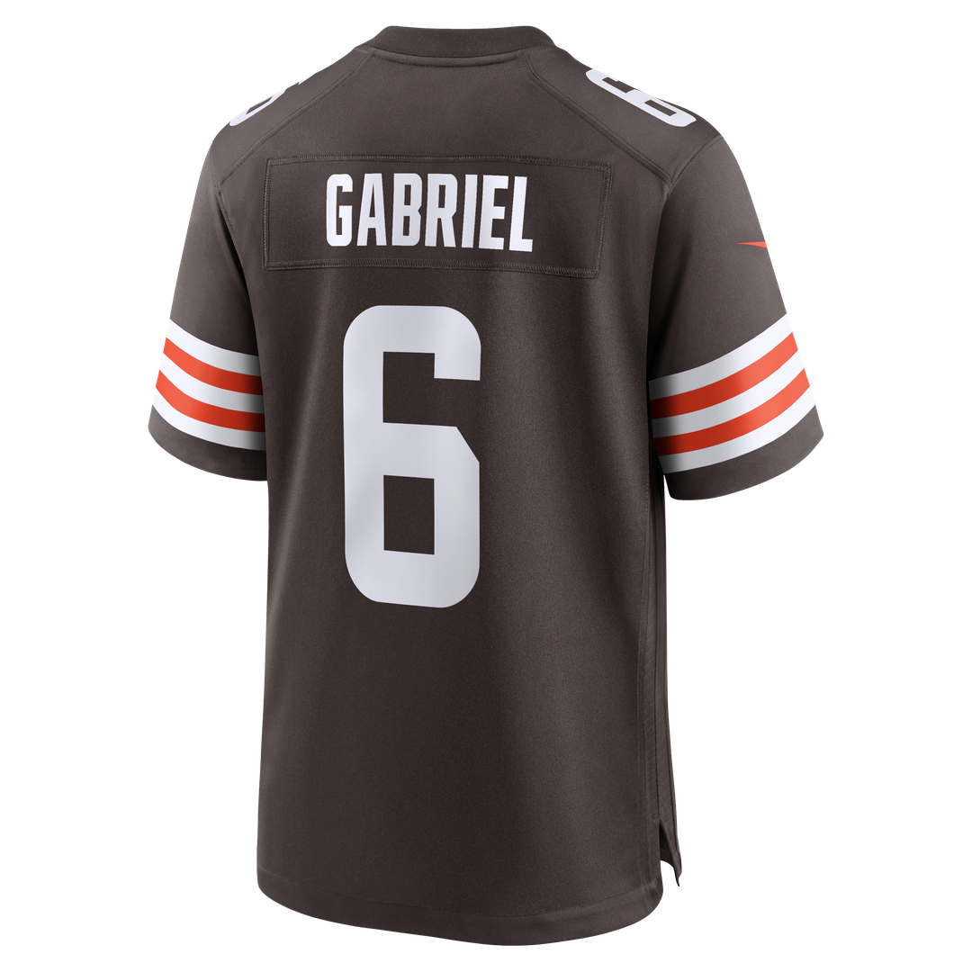Cleveland Browns Dillon Gabriel Nike Brown Team Game Jersey product image 5, provided for visual reference and product