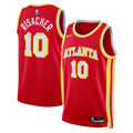 Atlanta Hawks Nike Icon Swingman Jersey - Red - Zaccharie Risacher - Unisex product image 1, provided for visual reference