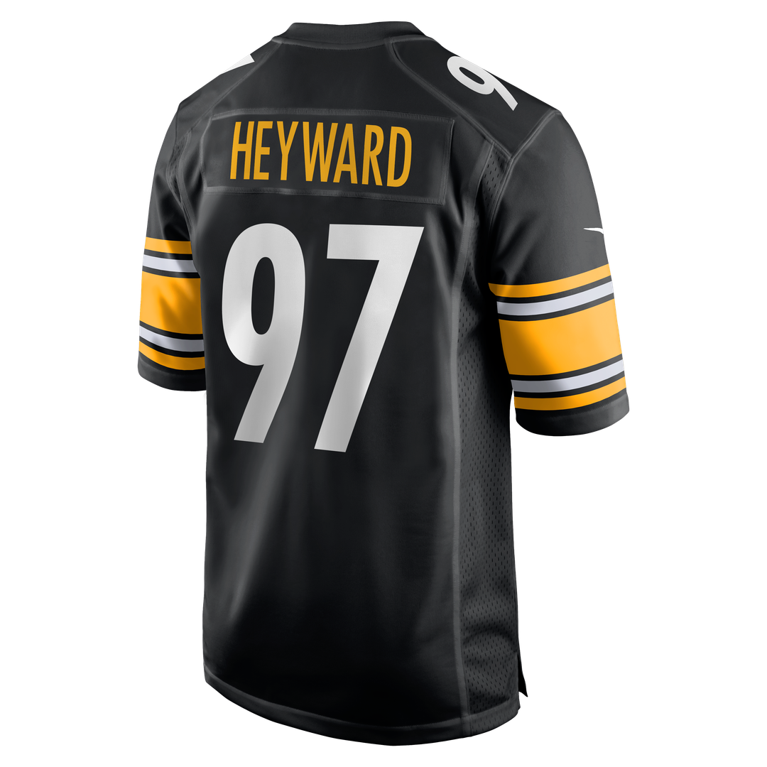 Pittsburgh Steelers Cameron Heyward Nike Black Game Jersey product image 3, provided for visual reference and product detail
