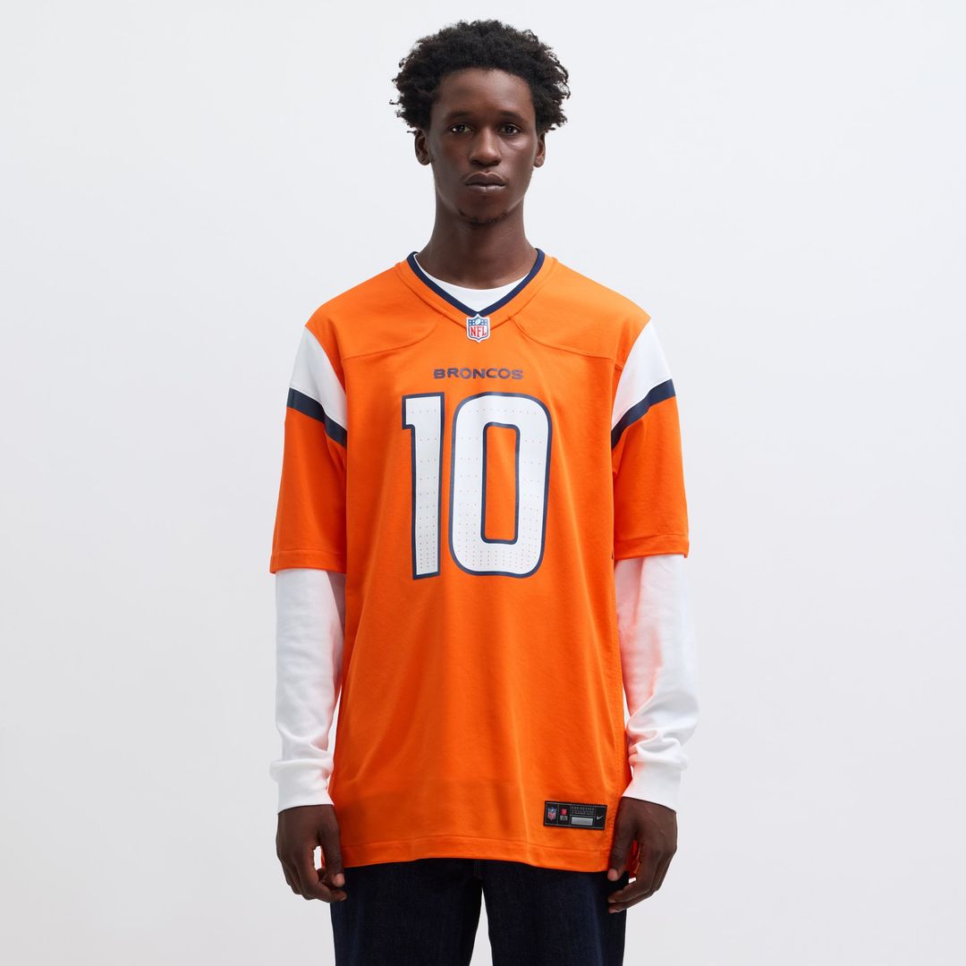 Denver Broncos Bo Nix Nike Navy Alternate Game Jersey product image 16, provided for visual reference and product detail