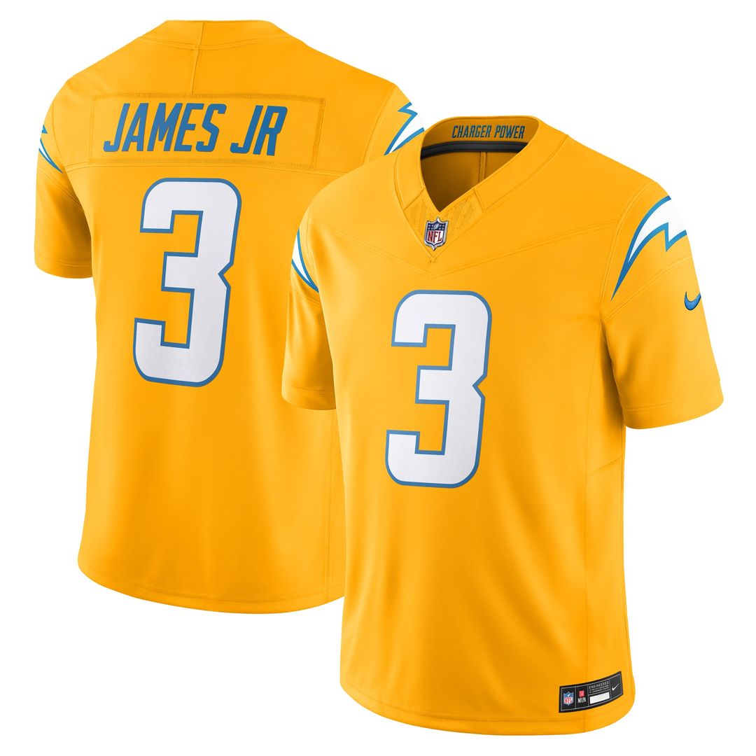 Los Angeles Chargers Derwin James Jr. Nike Gold Alternate Charger Power Vapor F.U.S.E. Limited Jersey product image 1,