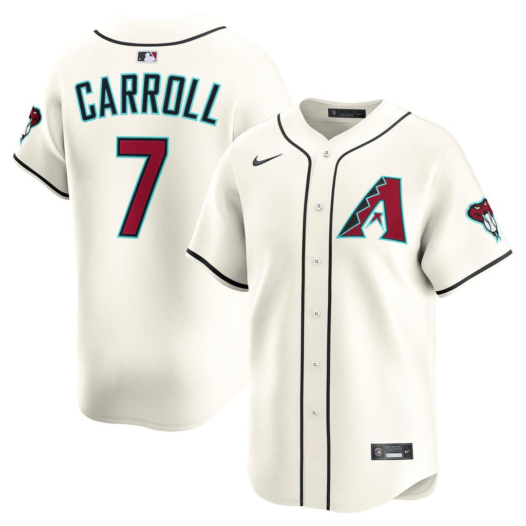 Arizona Diamondbacks Corbin Carroll Nike Gray Road Limited Player Jersey product image 7, provided for visual reference and