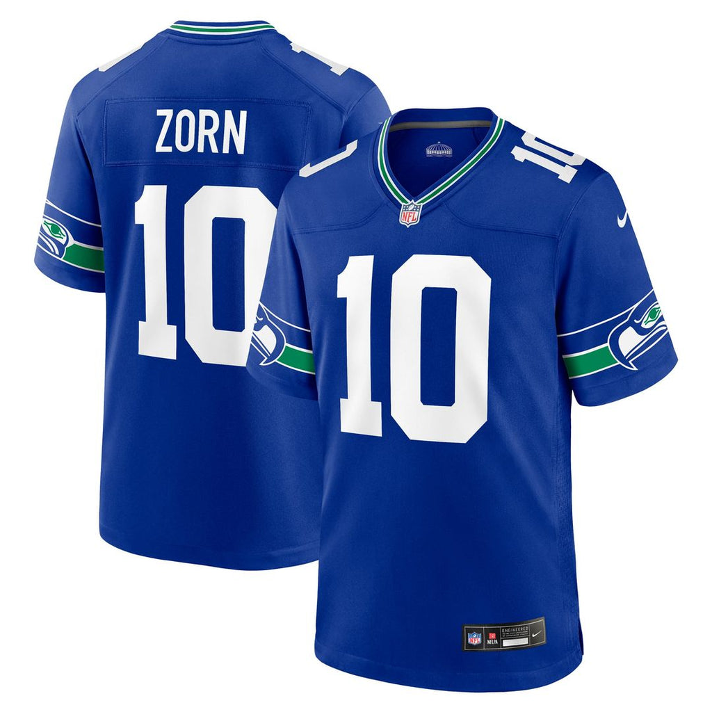 Seattle Seahawks Jim Zorn Nike Royal Retired Player Alternate Game Jersey product image 1, provided for visual reference and