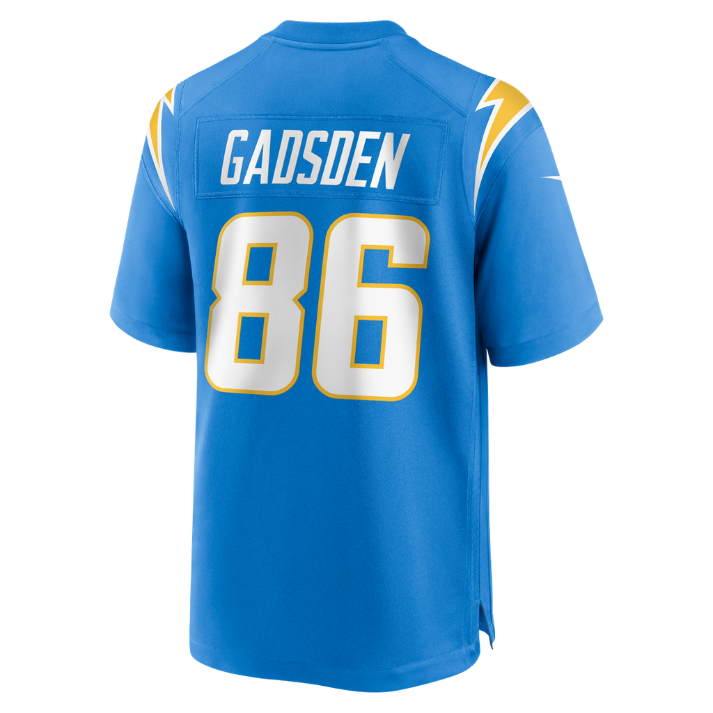 Los Angeles Chargers Oronde Gadsden Nike Powder Blue Team Game Jersey product image 11, provided for visual reference and