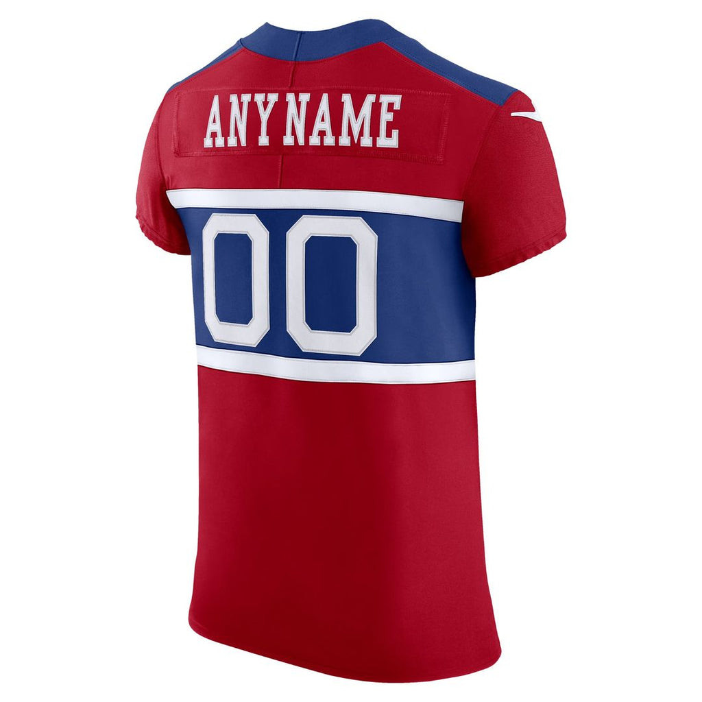 New York Giants Nike Red Alternate Vapor F.U.S.E. Elite Custom Jersey product image 3, provided for visual reference and