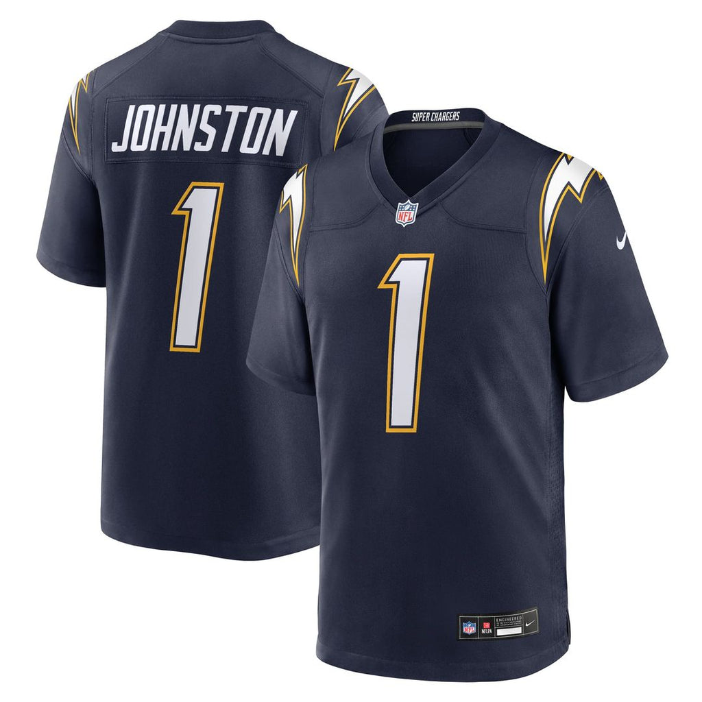 Los Angeles Chargers Quentin Johnston Nike Navy Alternate Super Chargers Game Player Jersey product image 4, provided for