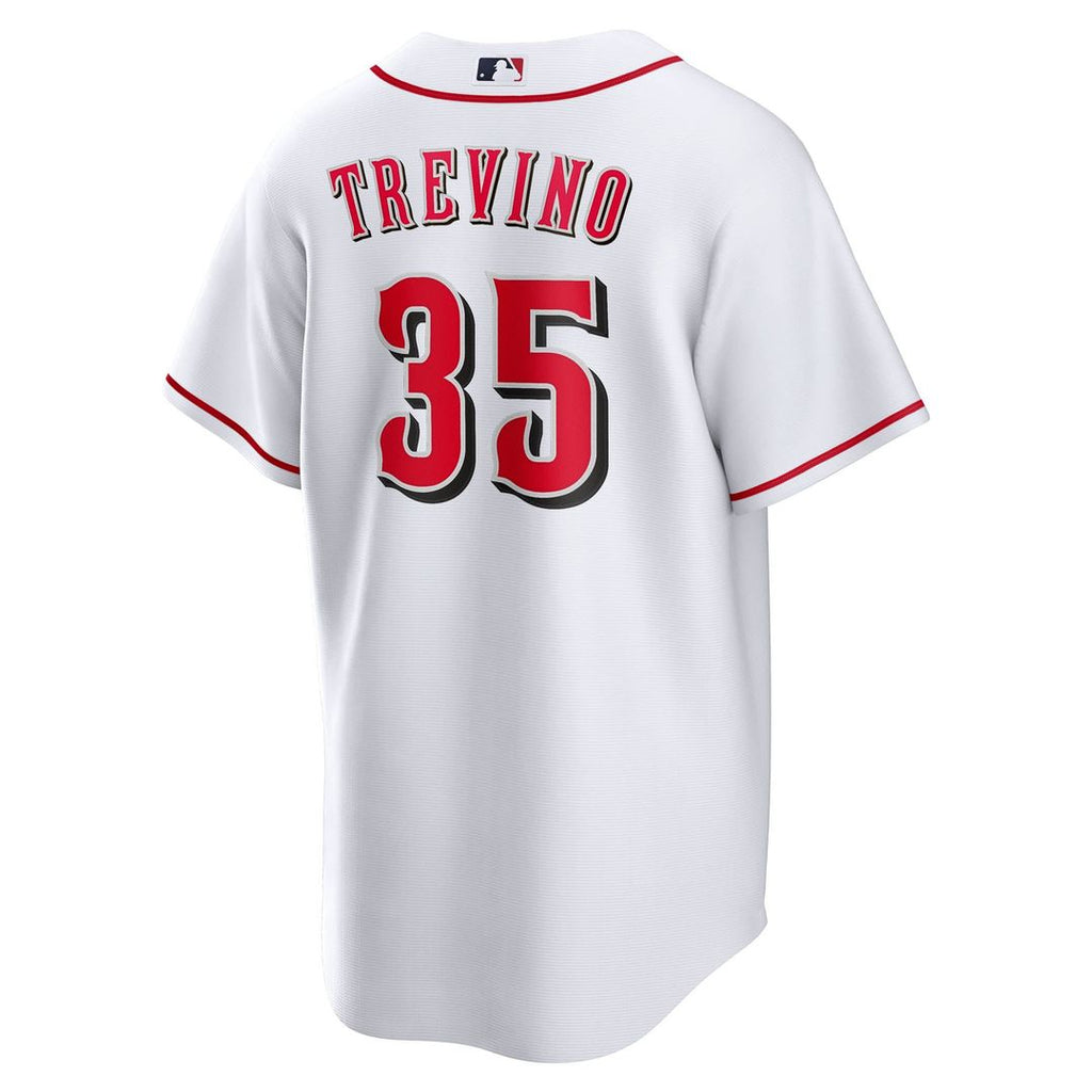 Cincinnati Reds Jose Trevino Nike White Home Replica Jersey product image 3, provided for visual reference and product