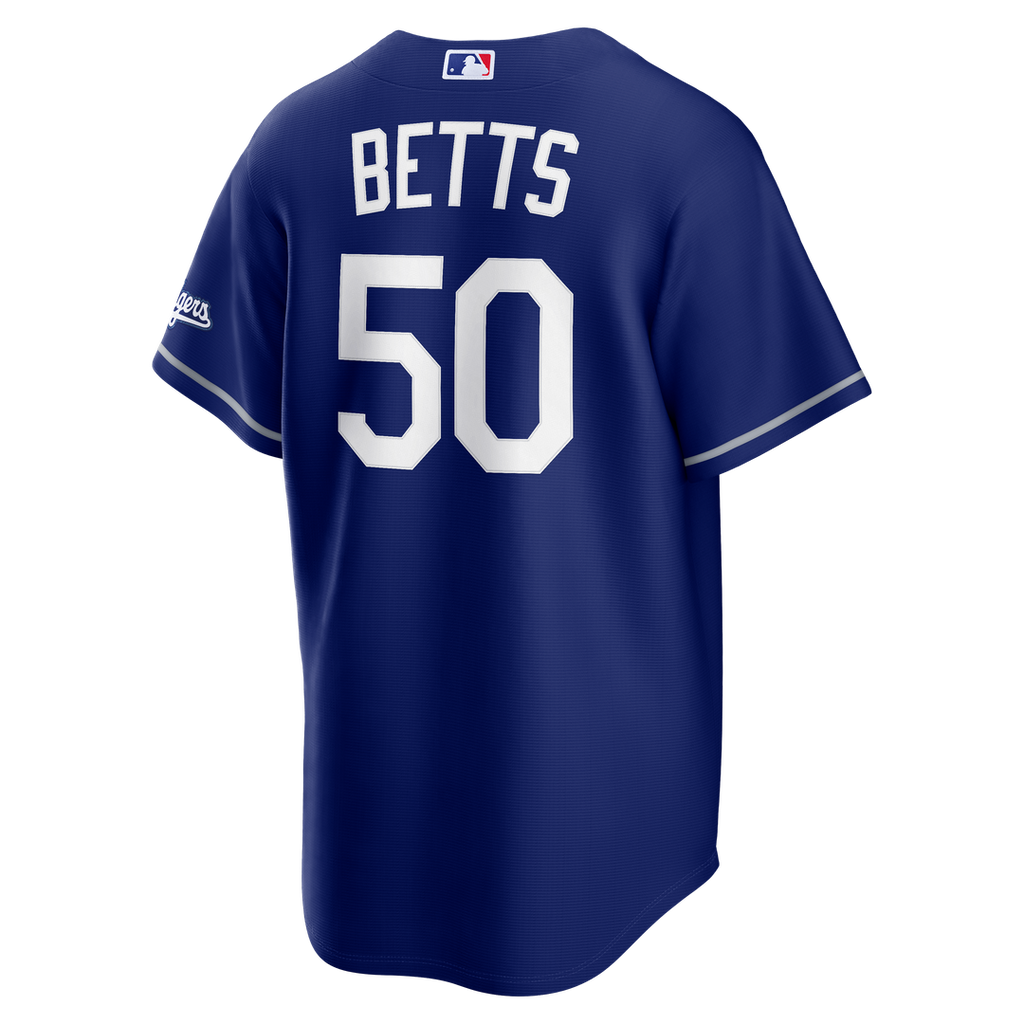 Los Angeles Dodgers Mookie Betts Nike Royal Alternate Stadium Jersey product image 3, provided for visual reference and